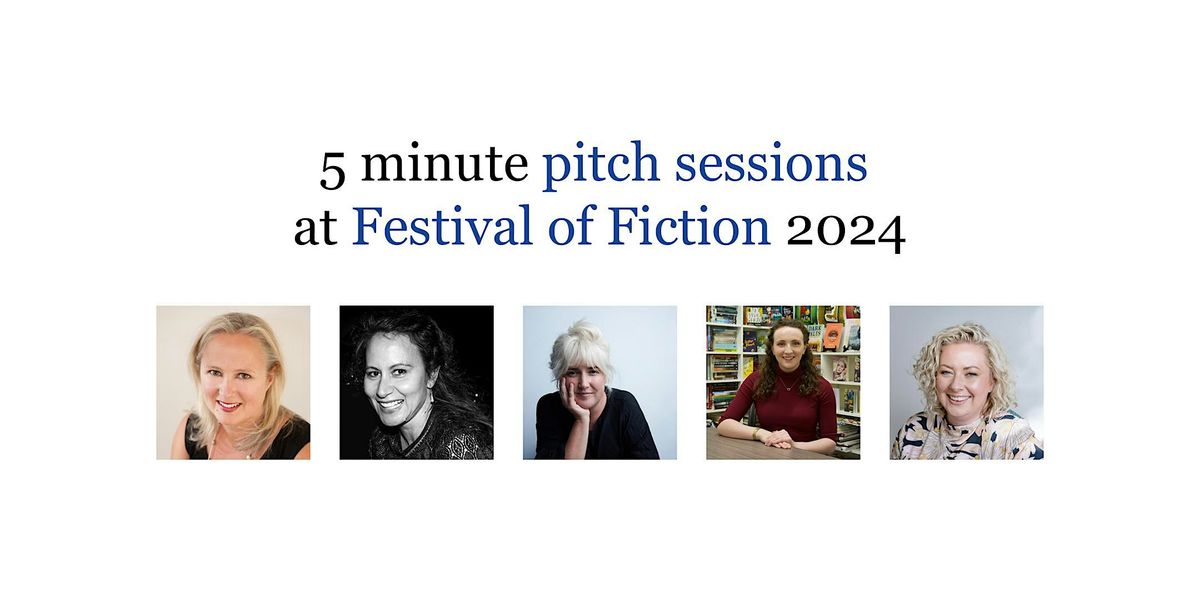 5 minute pitch sessions at Festival of Fiction 2024