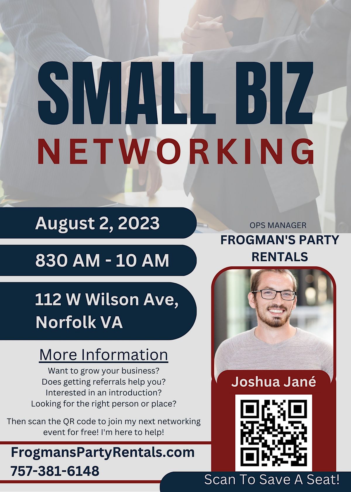 Business Networking In-person meeting