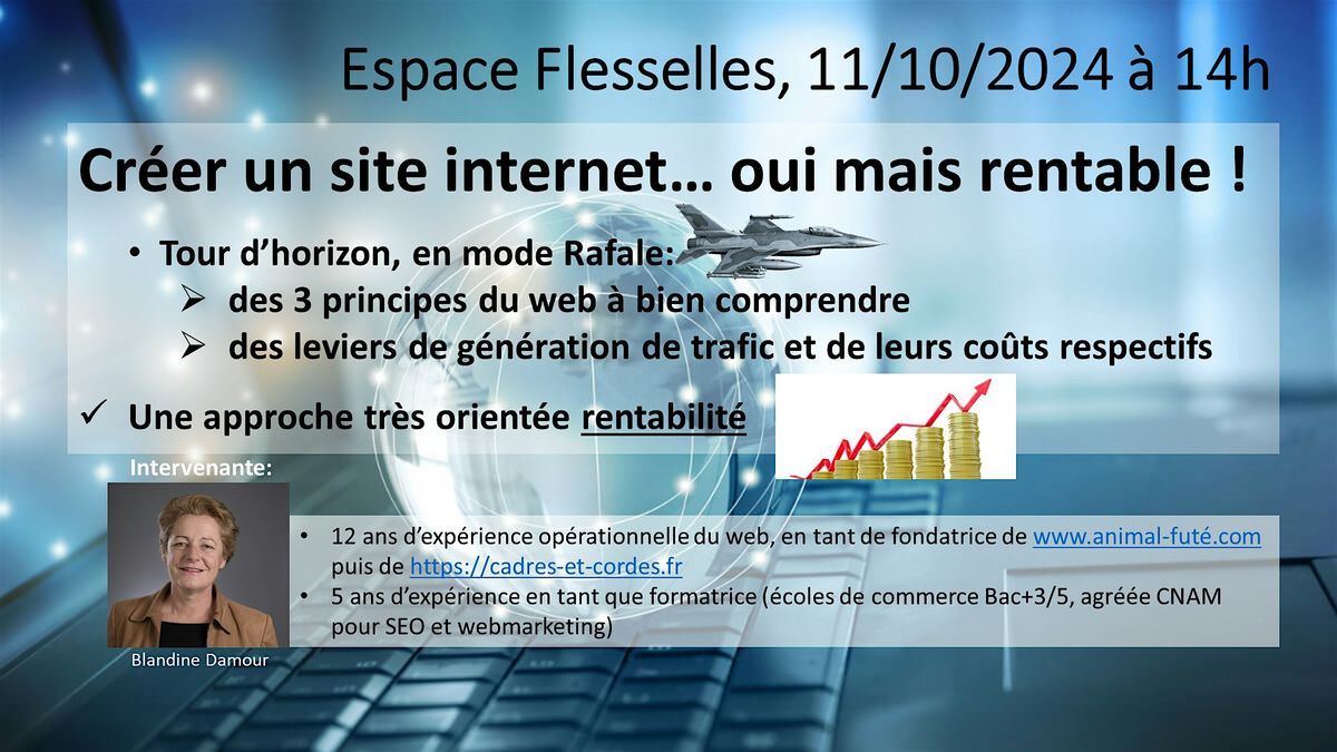 Cr\u00e9er un site internet, oui mais rentable !