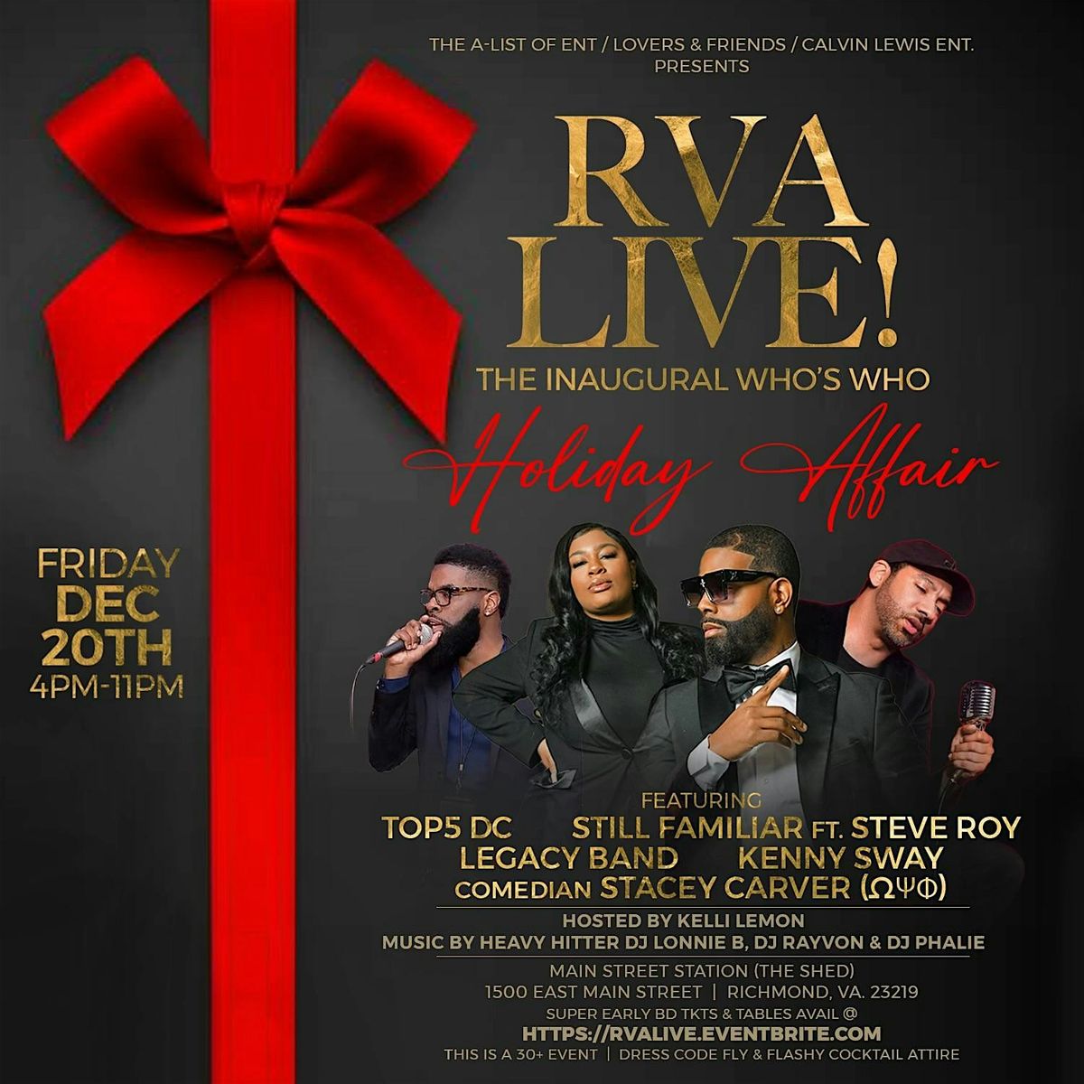 RVA LIVE!! Thee Inaugural Who's Who Holiday Affair