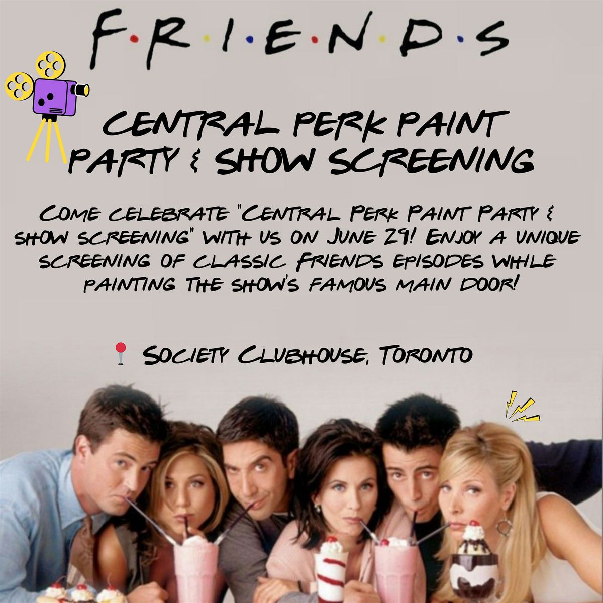 FRIENDS THEMED PAINT PARTY & SHOW SCREENING\u2728