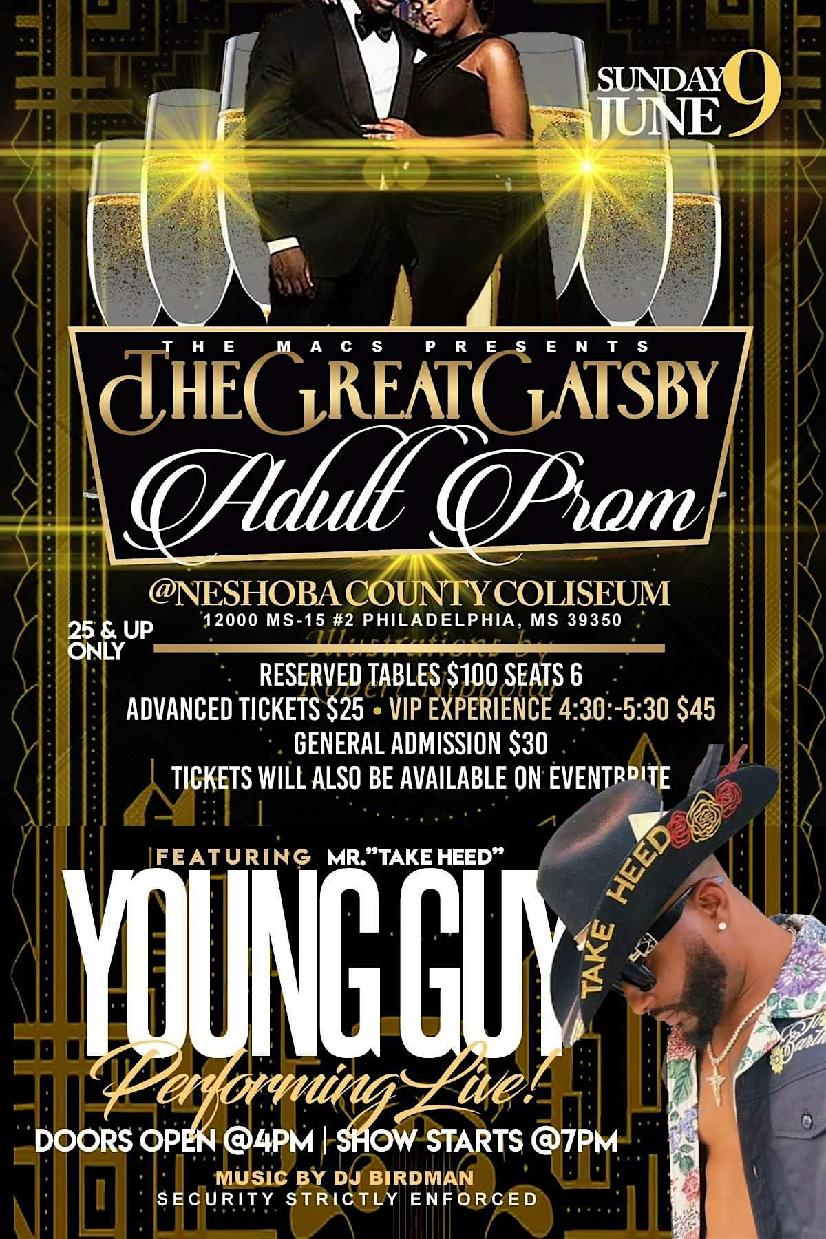 The Great Gatsby Adult Prom Young Guy Performing Live