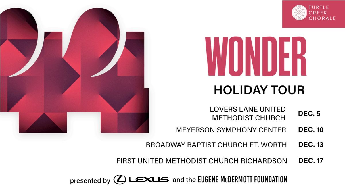 Wonder: Holiday Tour \u2014 Meyerson Symphony Center