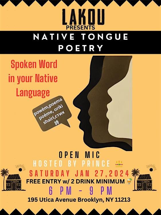 Native Tongue Poetry Open Mic Night