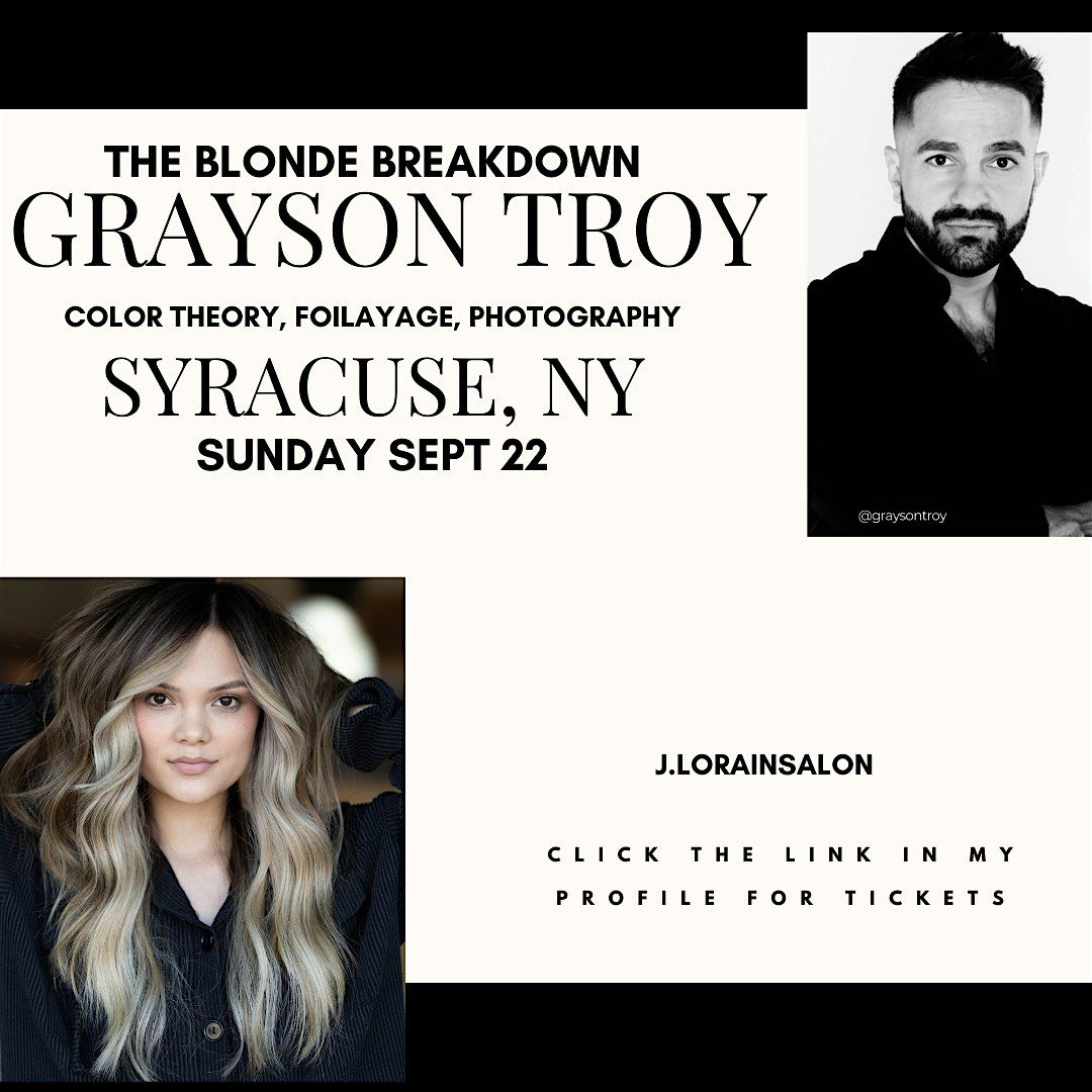 Syracuse, NY Sept 22 - The Blonde Breakdown