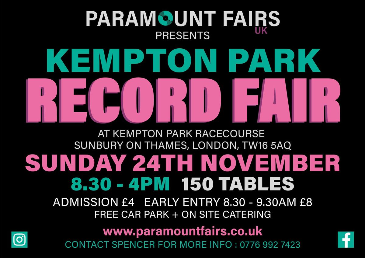 KEMPTON PARK RECORD FAIR - MASSIVE EVENT!