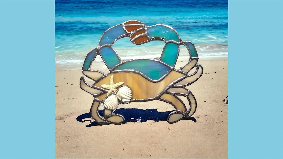 Make a large stained glass MD Blue Crab with Steps into Madness