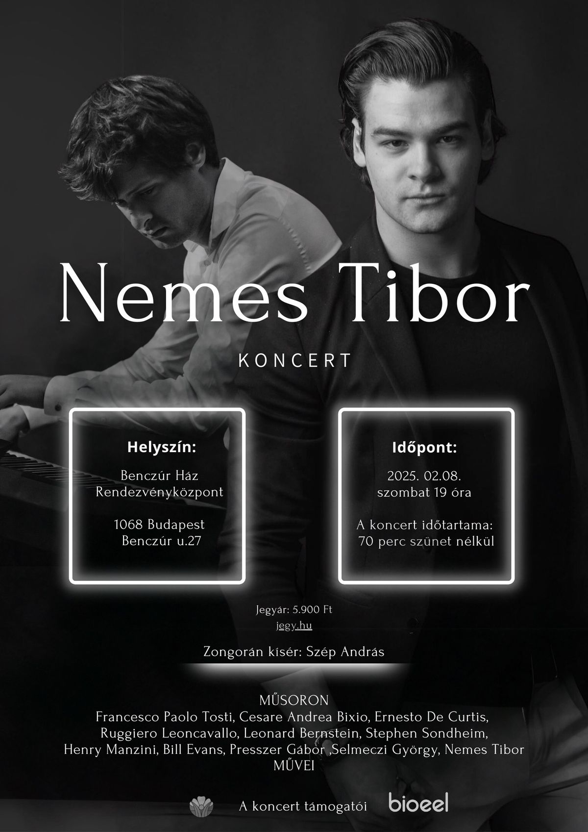 Nemes Tibor Koncert a Bencz\u00far H\u00e1z Kultur\u00e1lis K\u00f6zpontban