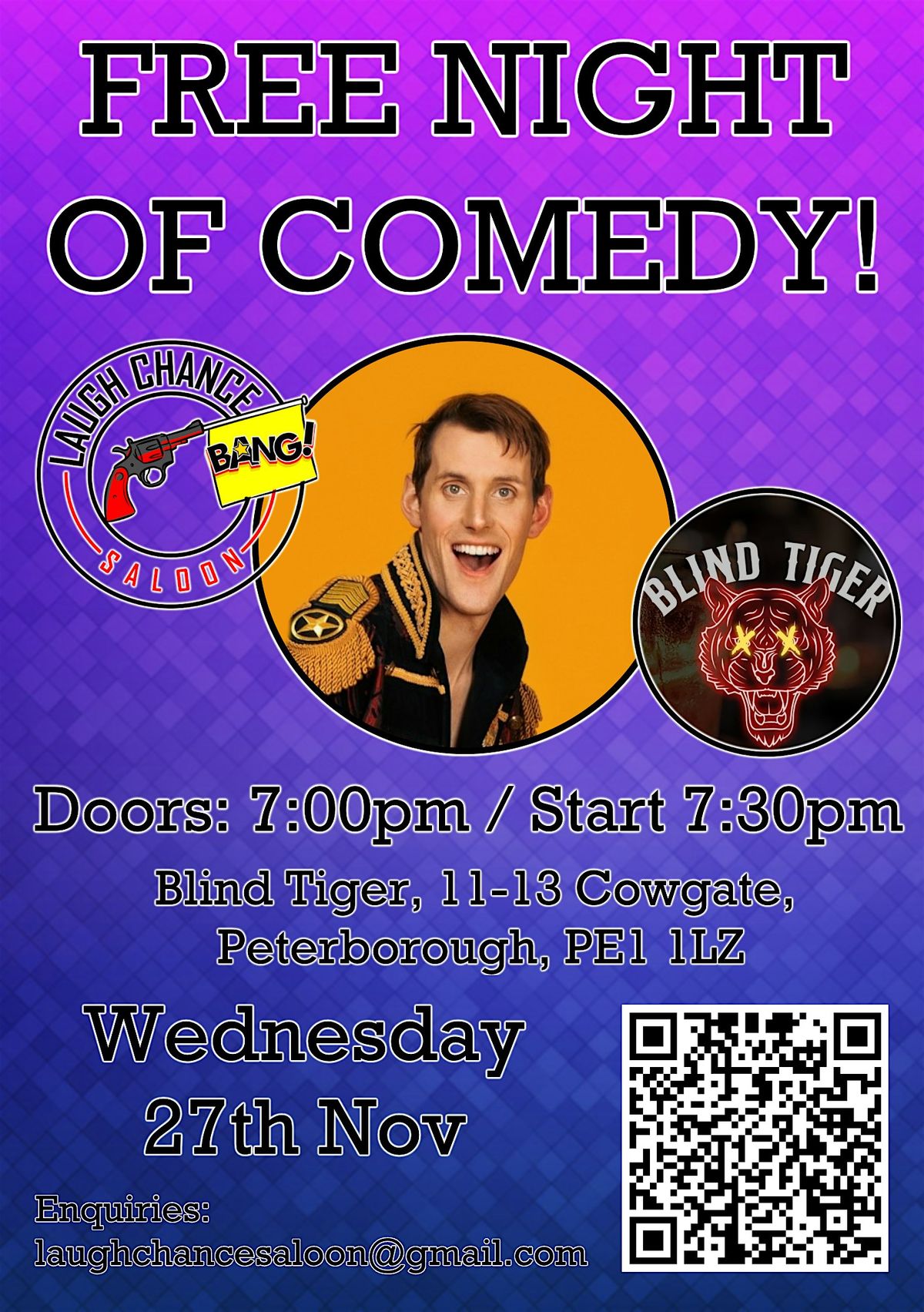 Comedy Night at Blind Tiger, Peterborough