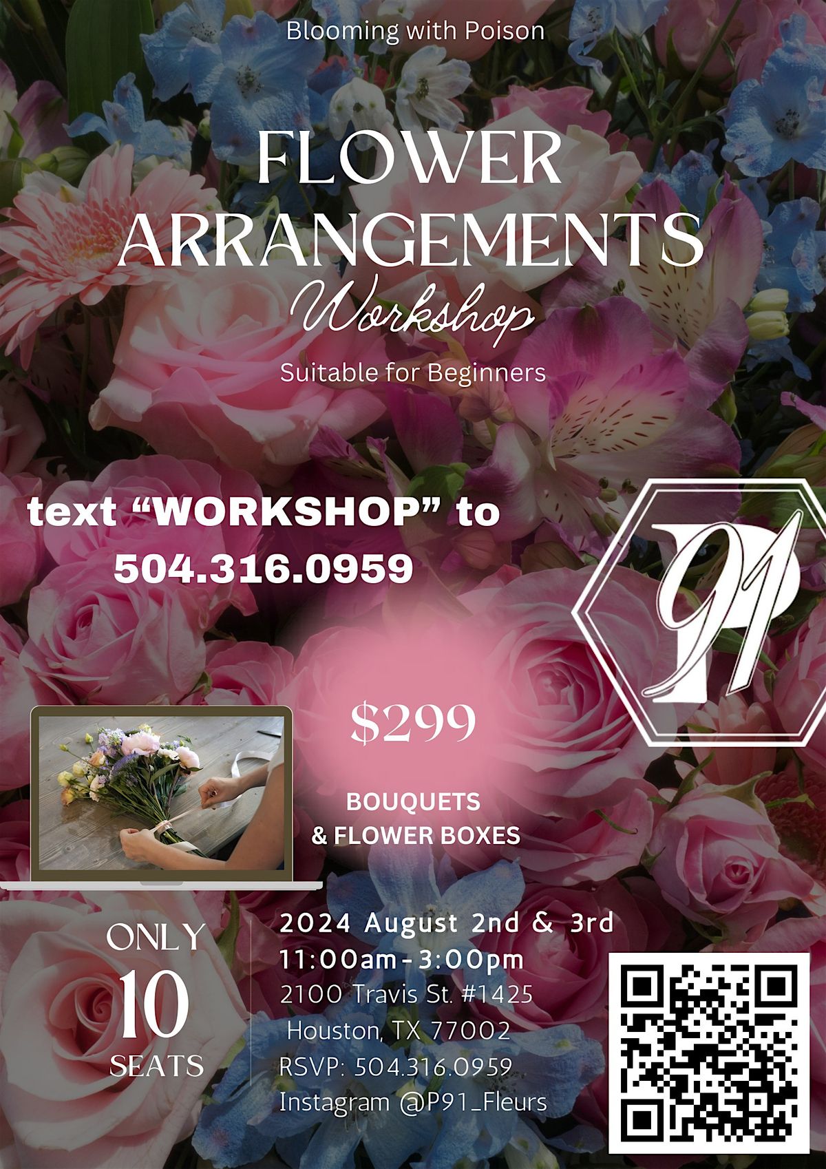 2-Day Fresh Flower Arranging Workshop