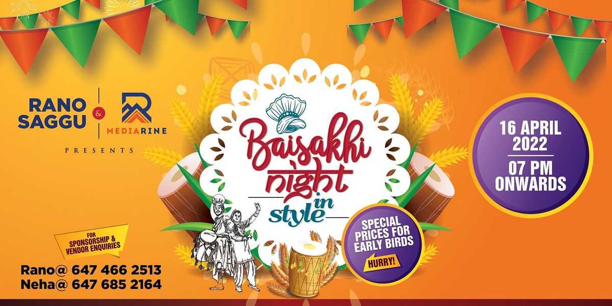 Baisakhi Night in Bollywood Style, Speranza Banquet Hall, Brampton, 16 ...