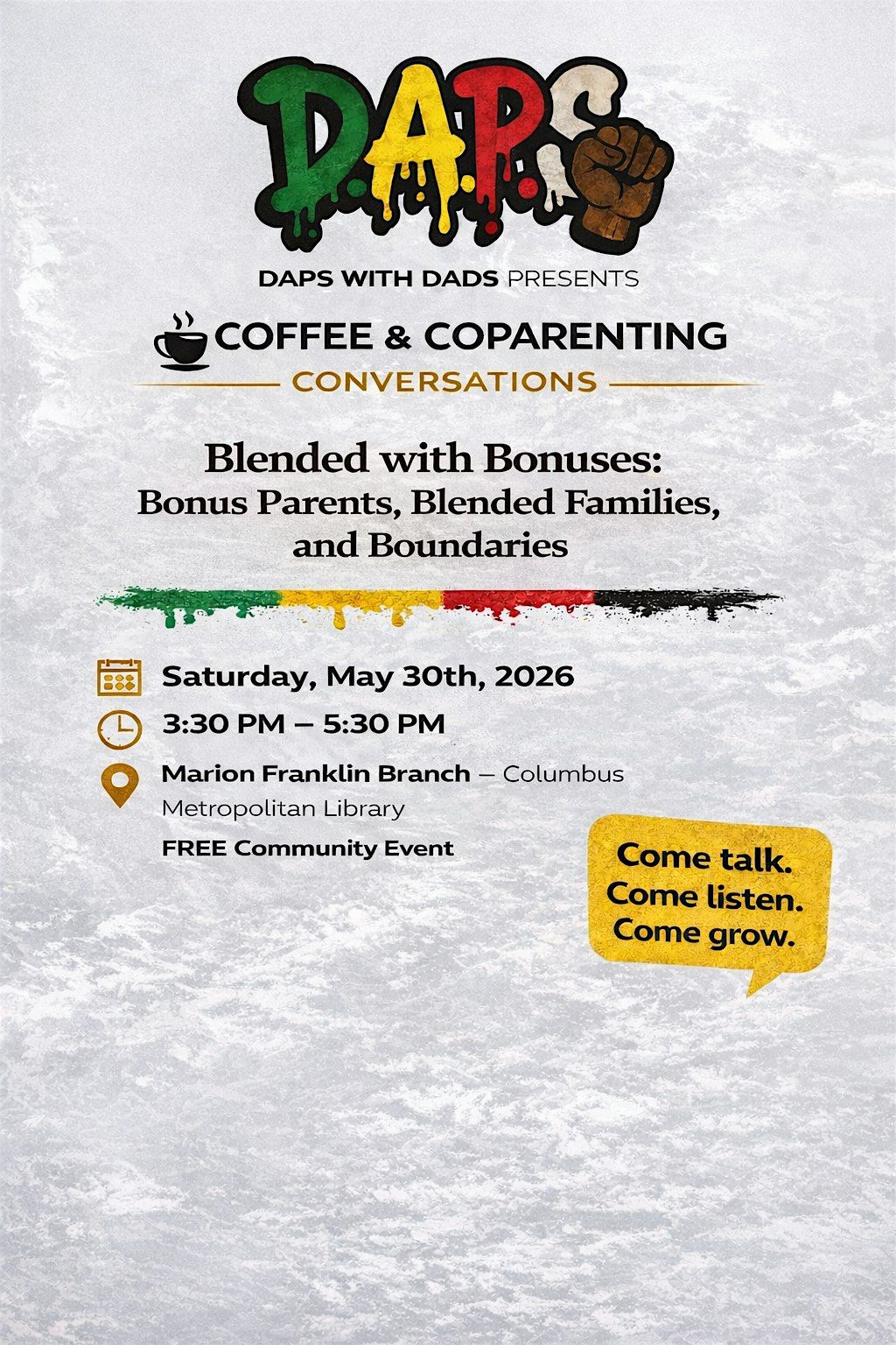 D.A.P.S. With Dads Presents: Coffee & Coparenting Conversations