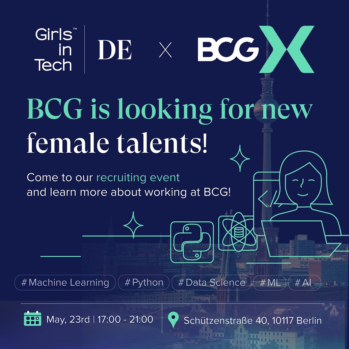 BCG X und Girls in Tech Germany -  Recruiting Event
