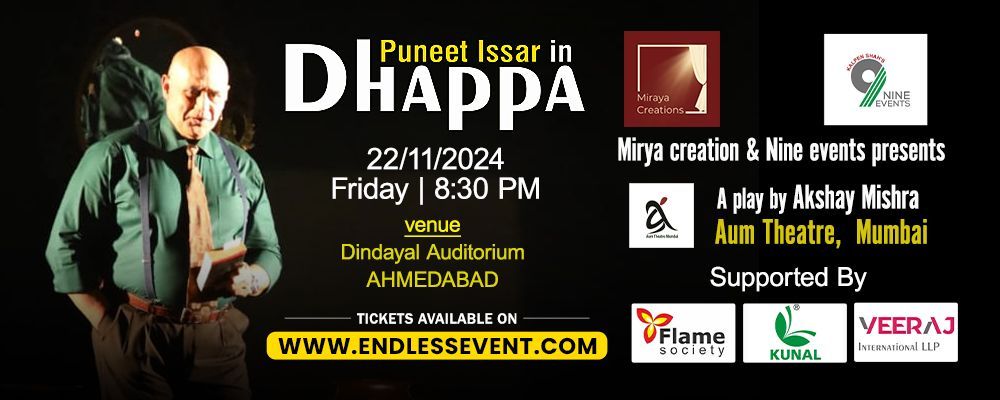 Puneet Issar in DHAPPA | Live Theatre Play - Ahmedabad