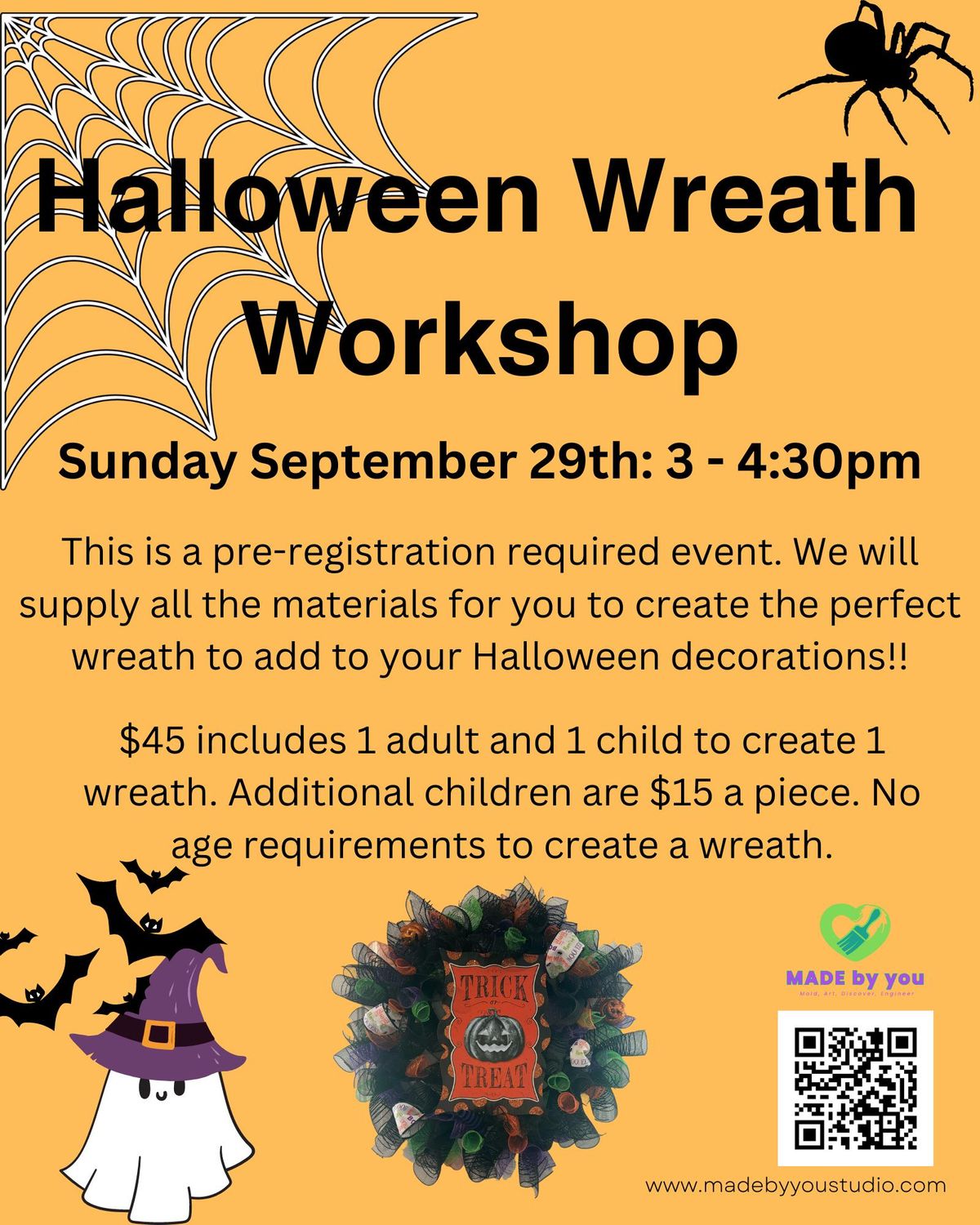 Halloween Wreath Making at MADE by you