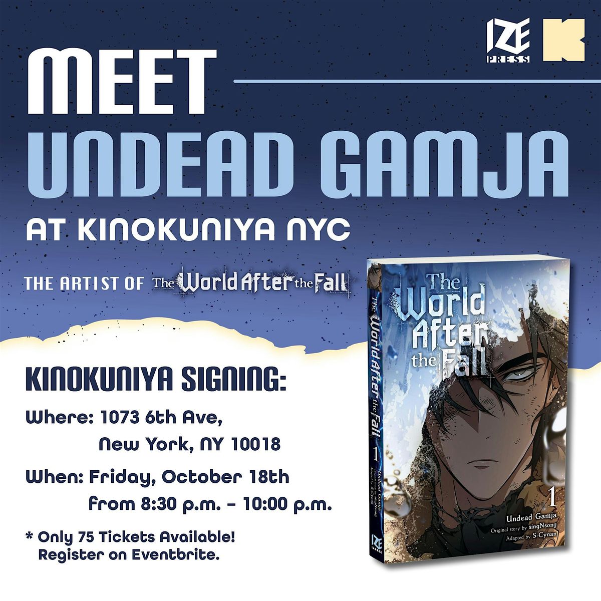 Signing Event: Undead Gamja \u2013 The World After the Fall