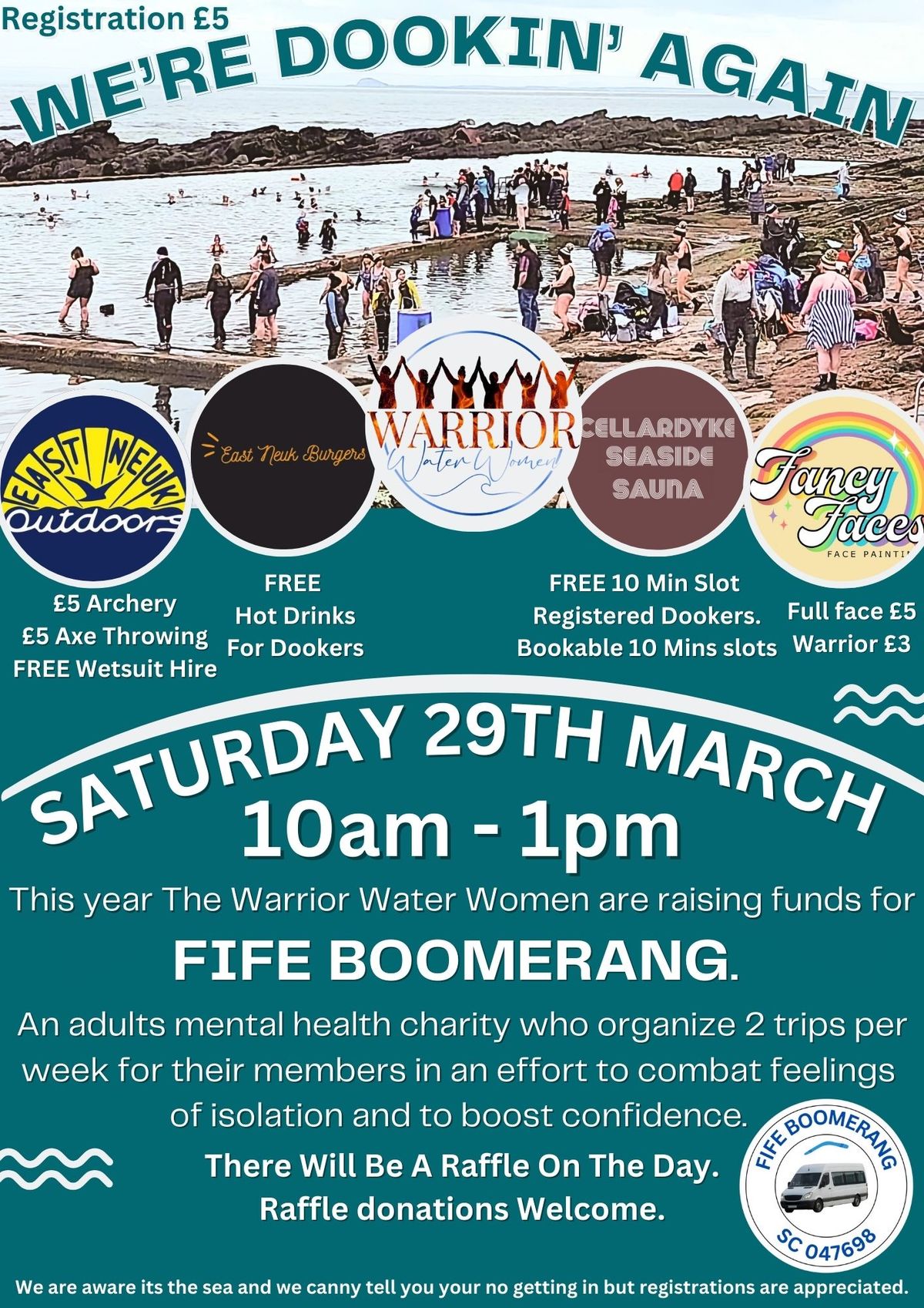 Cellardyke Tidal Pool Dook for Fife Boomerang