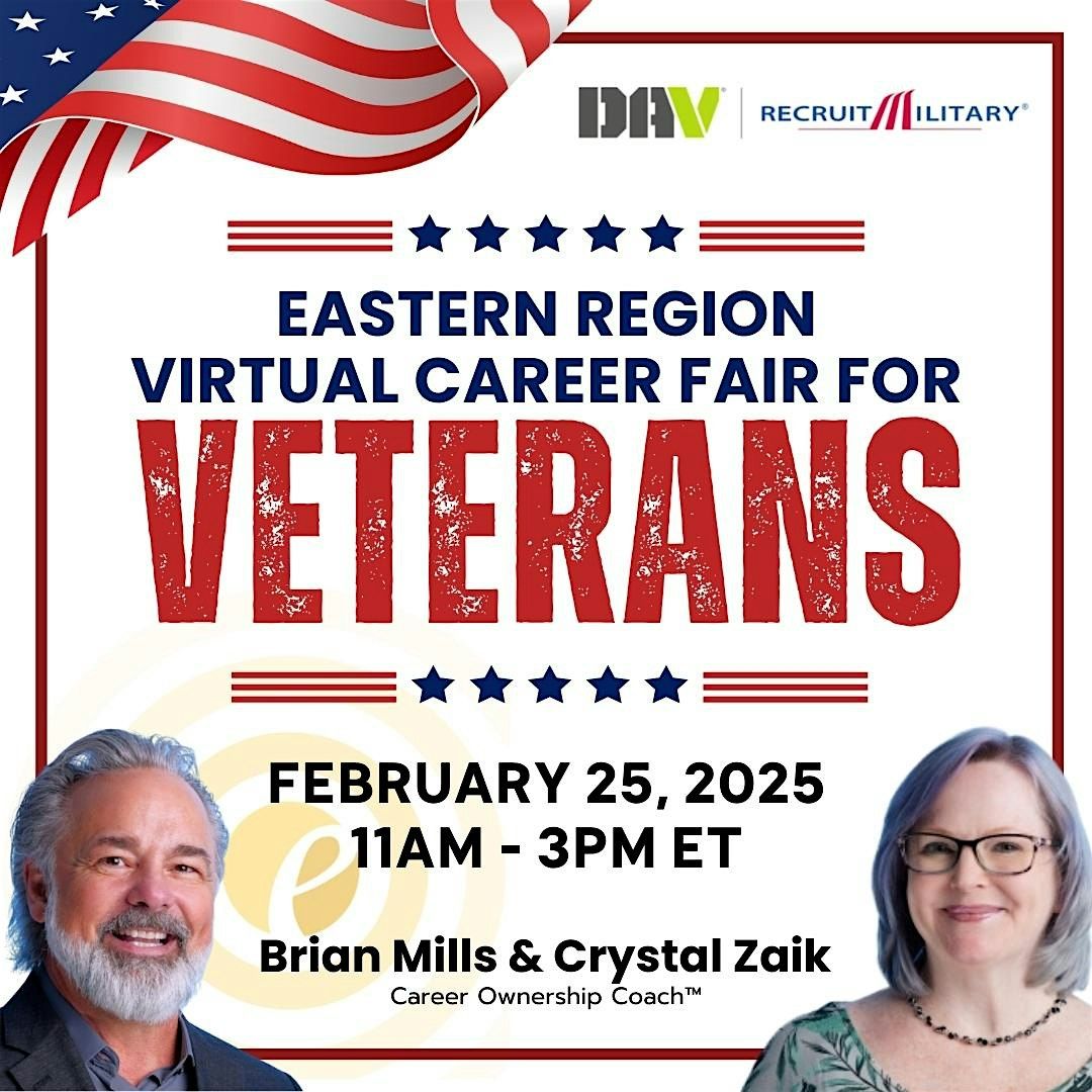 Eastern Region Virtual Career Fair for Veterans