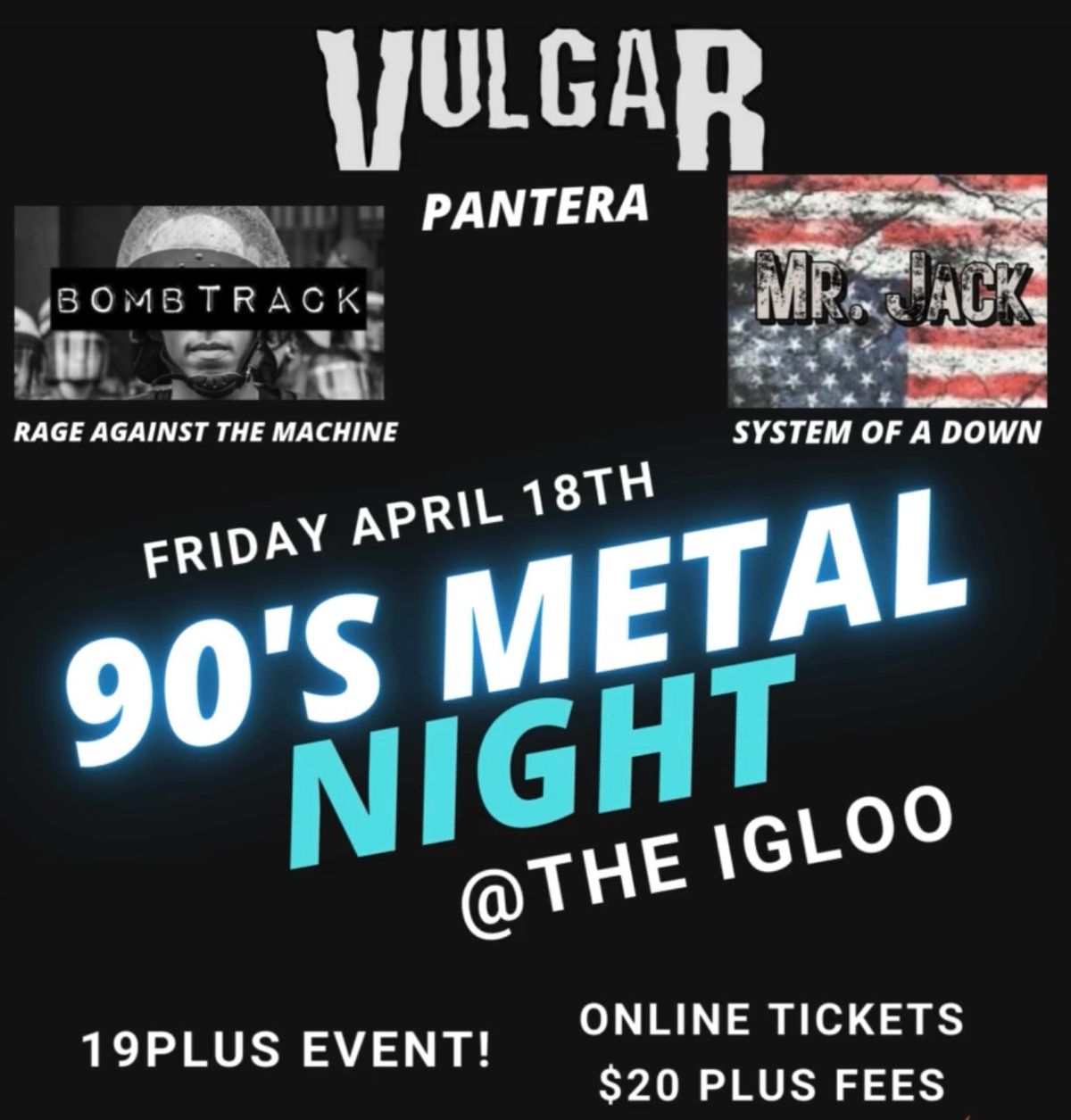 90\u2019s metal night 