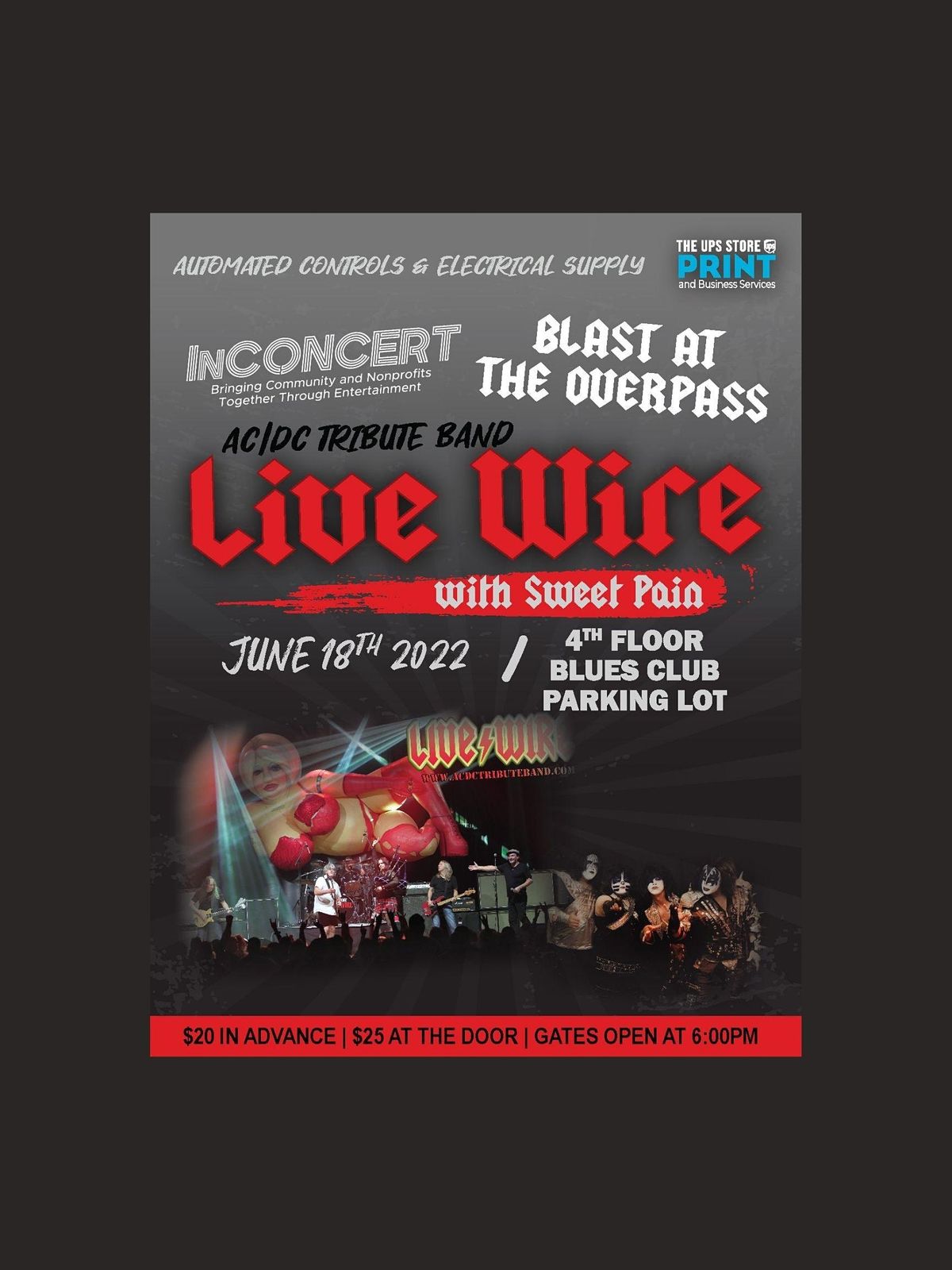 Blast @ The Overpass With Live Wire an AC/DC Tribute Band, 4th Floor ...