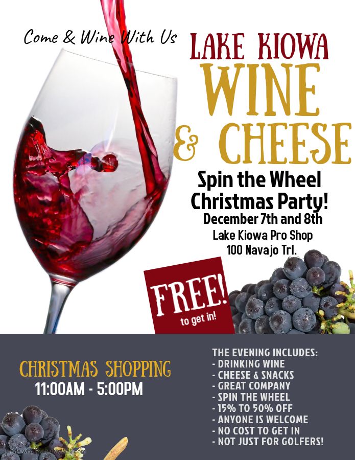 Wine and Cheese Spin the Wheel Shopping Event