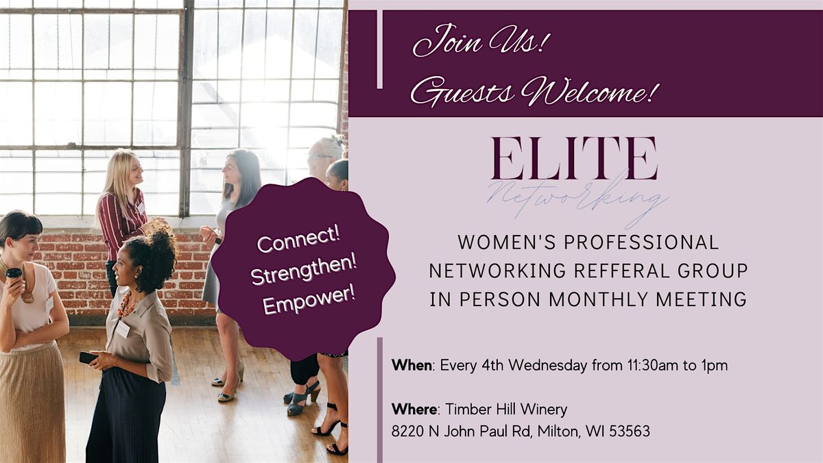 Elite Women's Networking Referral Group_In Person Meeting