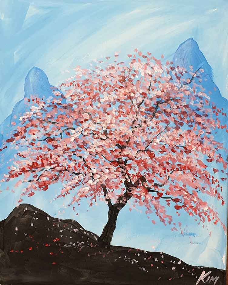 CHORLEY Paint Party - Sichuan Cherry Tree