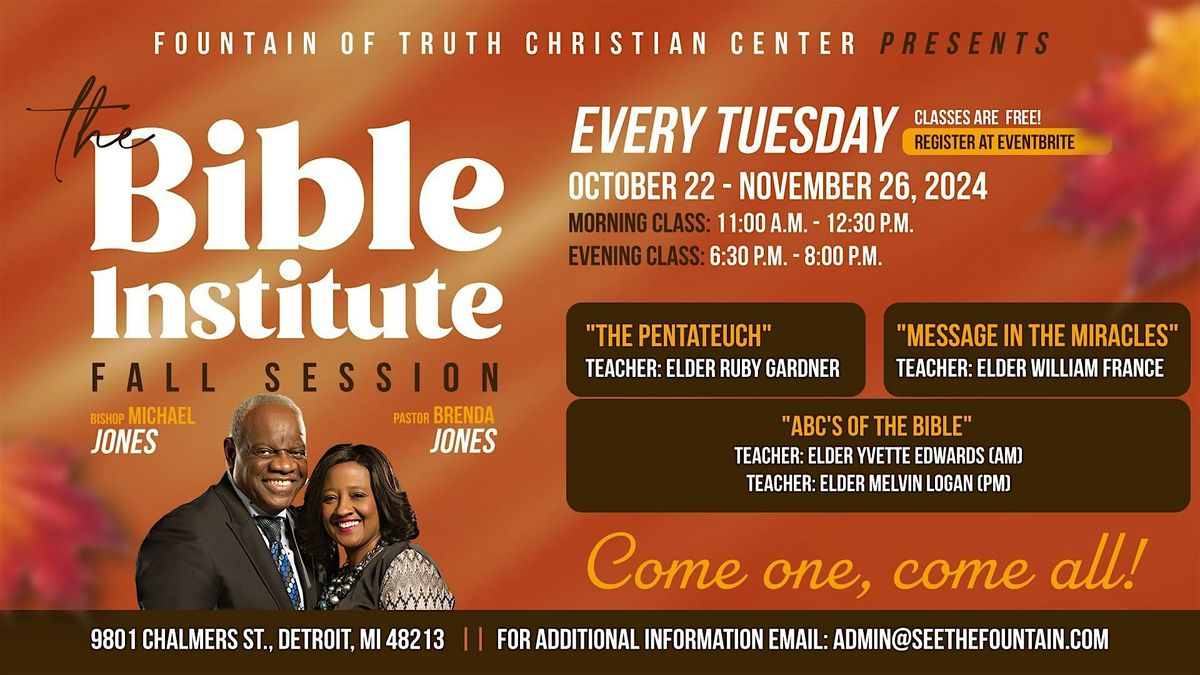 The Bible Institute - Fall Session