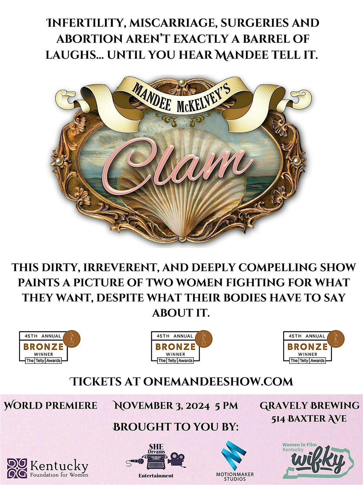 World Premiere - Mandee McKelvey's Clam Special