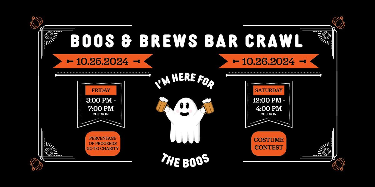 Boos and Brews Halloween Bar Crawl