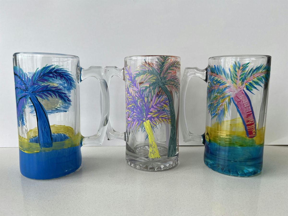 Sip and Paint Beer Mugs