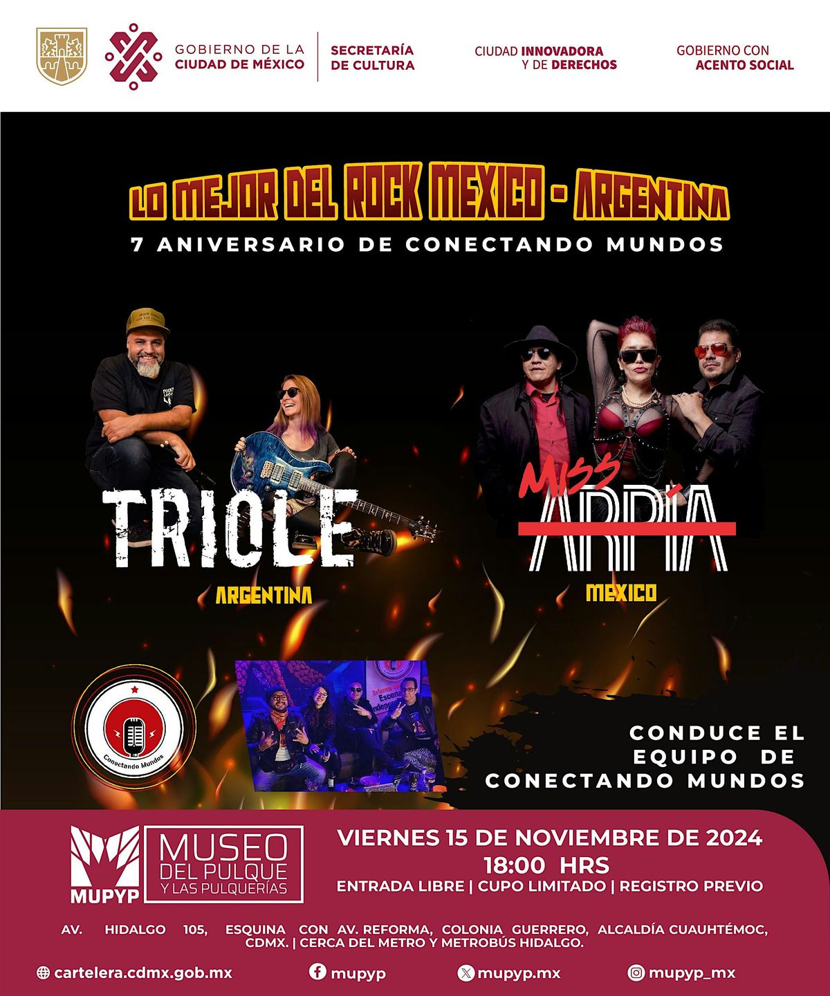 7 ANIVERSARIO DE CONECTANDO MUNDOS \/ TRIOLE & MISS ARP\u00cdA