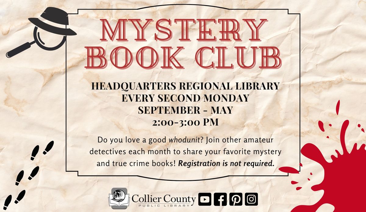 Mystery Book Club at Headquarters Regional Library