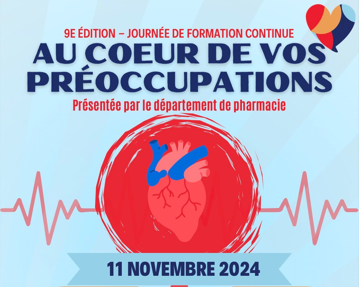 Journ\u00e9e de formation continue en cardiologie (ICM) - 9\u00e8me \u00e9dition