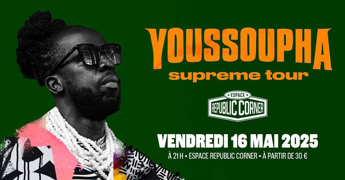 Youssoupha en concert \u00e0 l'Espace Republic Corner ! 