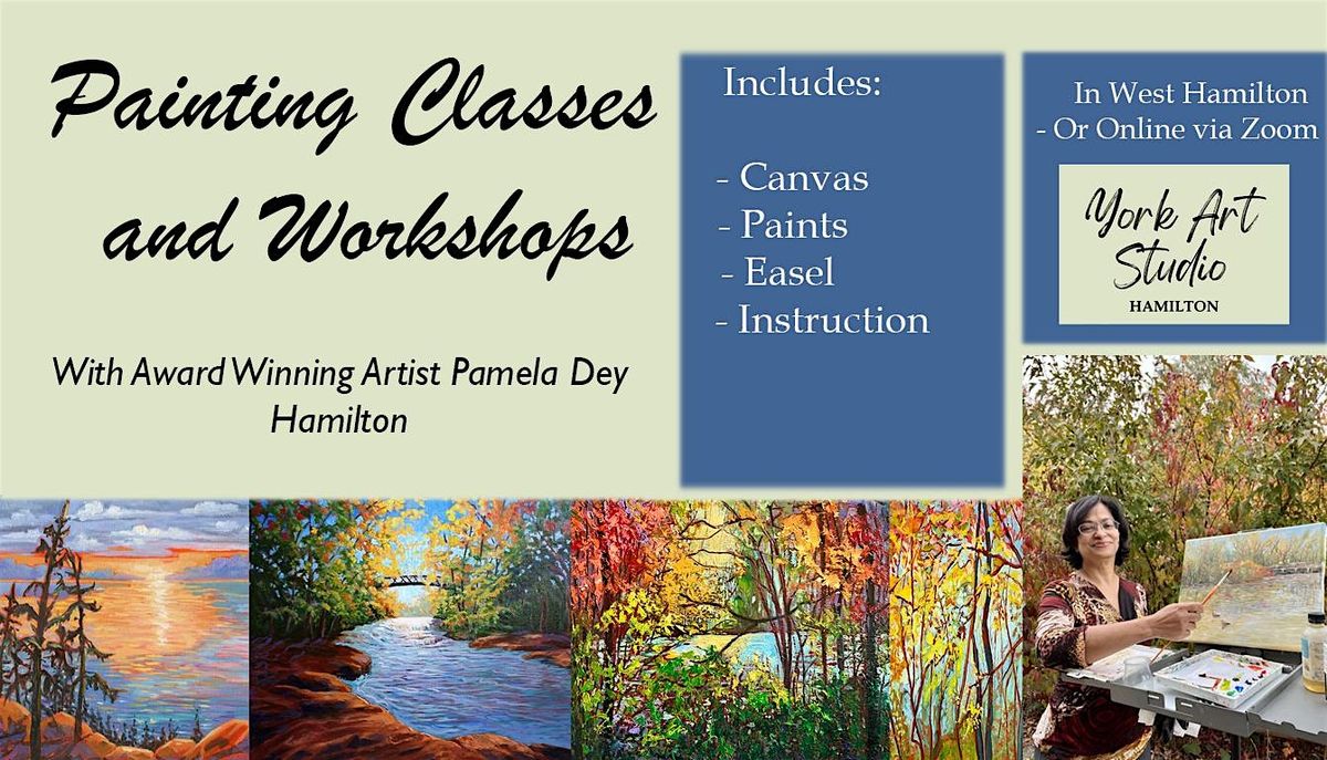 Learn to Paint Outdoors. Plein Air Painting  in  Hamilton,  Ontario