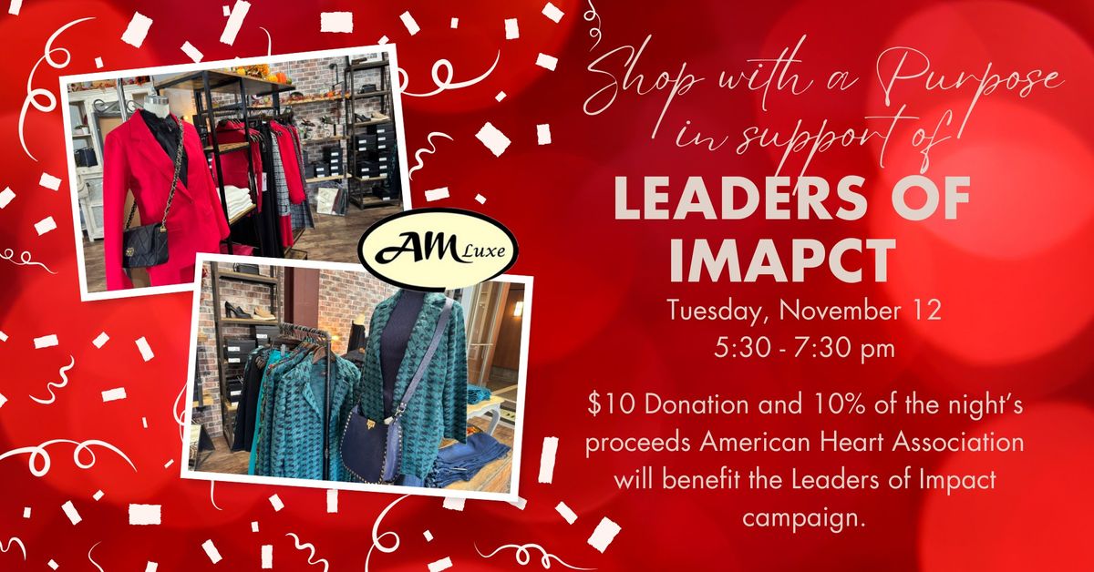 Shop with a Purpose in support of the American Heart Association Leaders of Impact