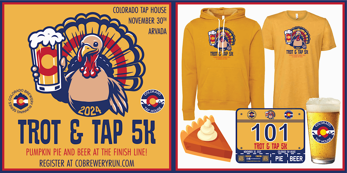 Trot & Tap 5k @ Colorado Tap House | 2024 CO Brewery Running Series