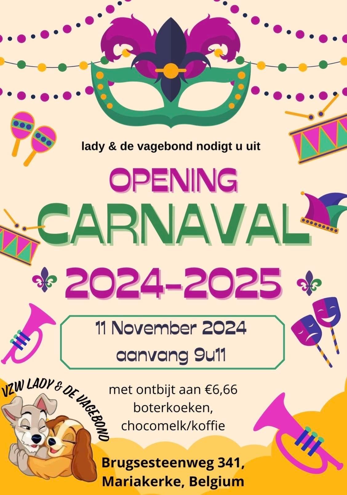 Opening carnaval seizoen 2024\/2025