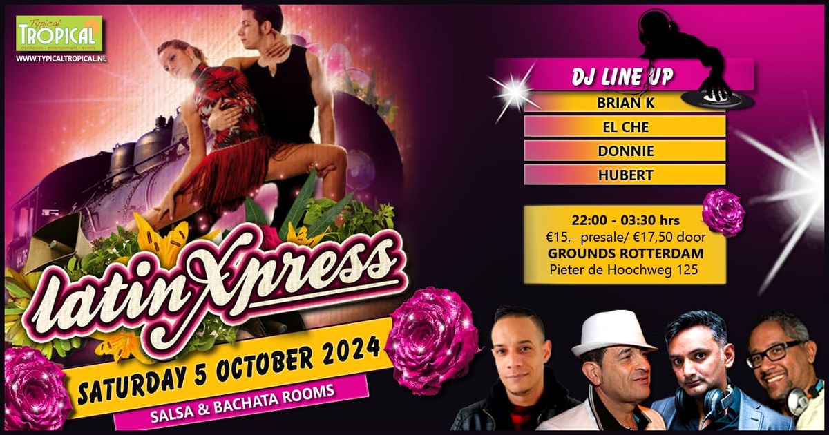 LatinXpress * The best of Salsa & Bachata * 2 rooms * Saturday October 5th