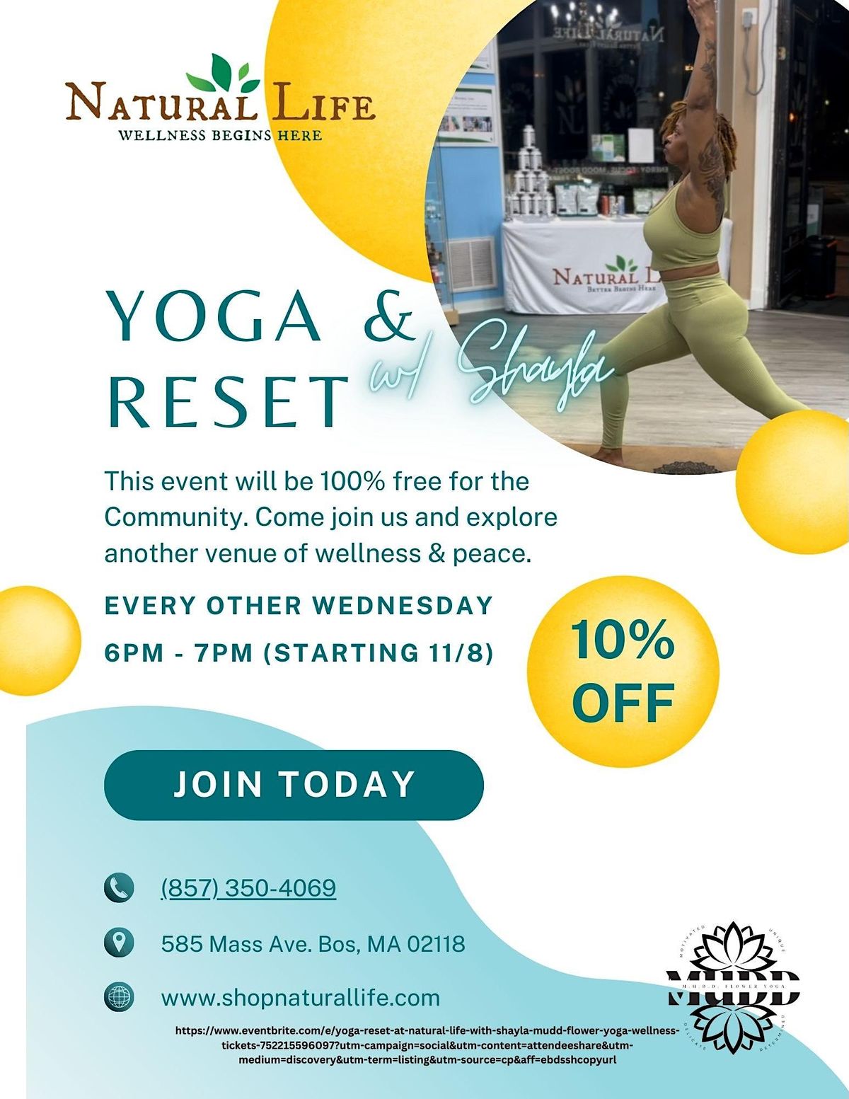 Yoga & Reset with Shayla M.U.D.D. Flower Yoga & Wellness