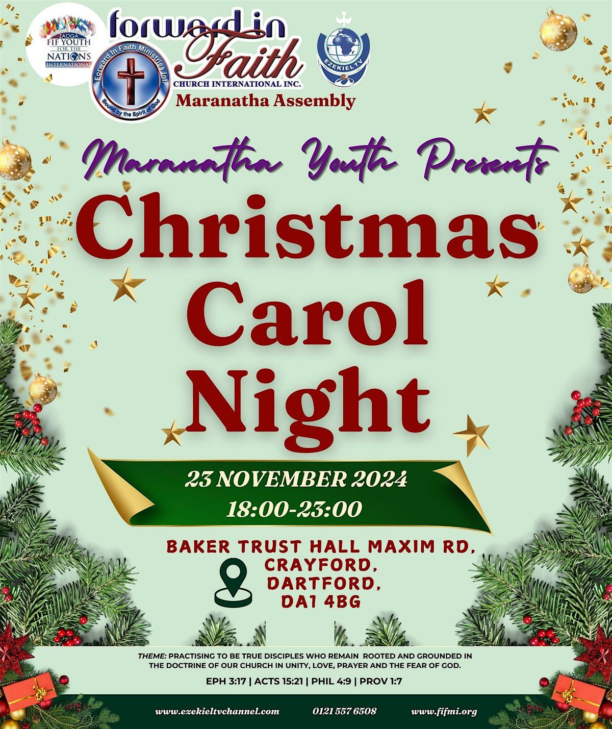 Maranatha Youth Presents Christmas Carol Night