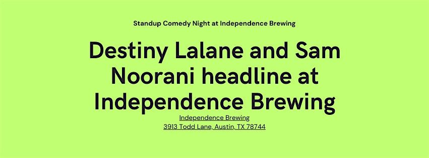 Standup Comedy Night at Independence Brewing