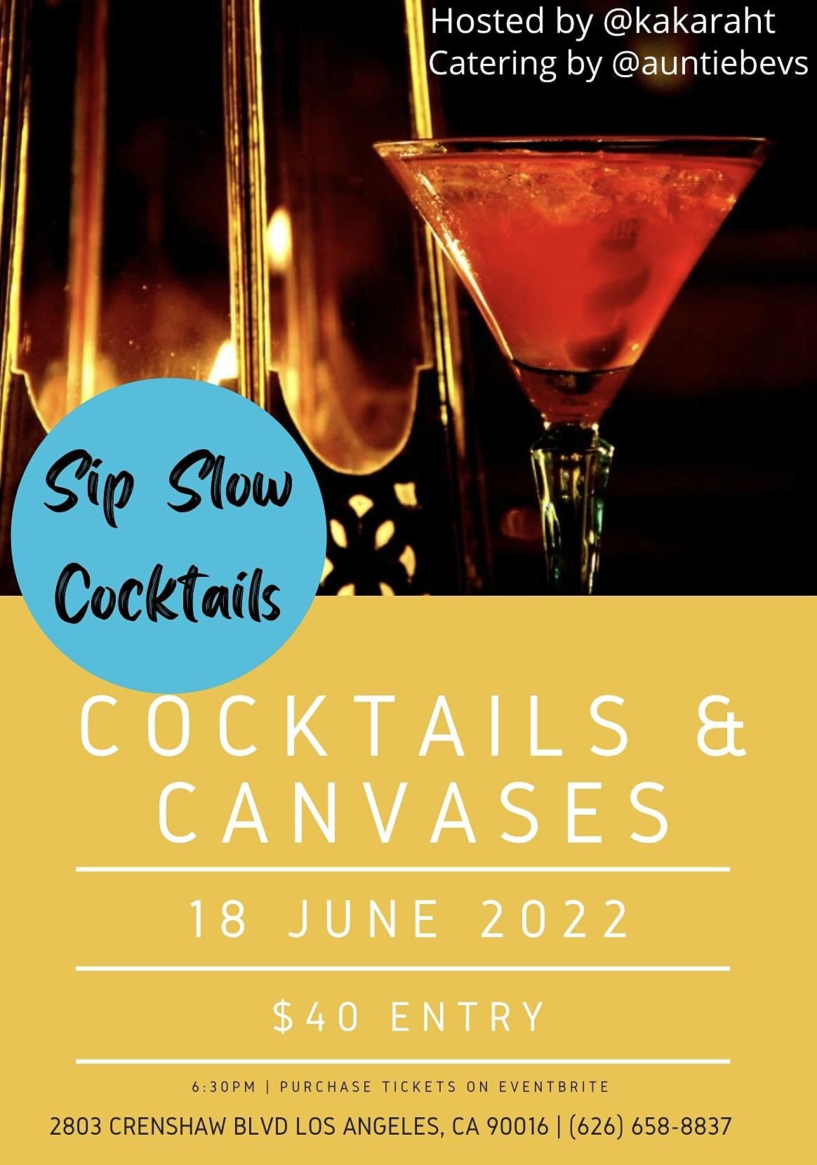 Sip Slow Cocktails & Canvases