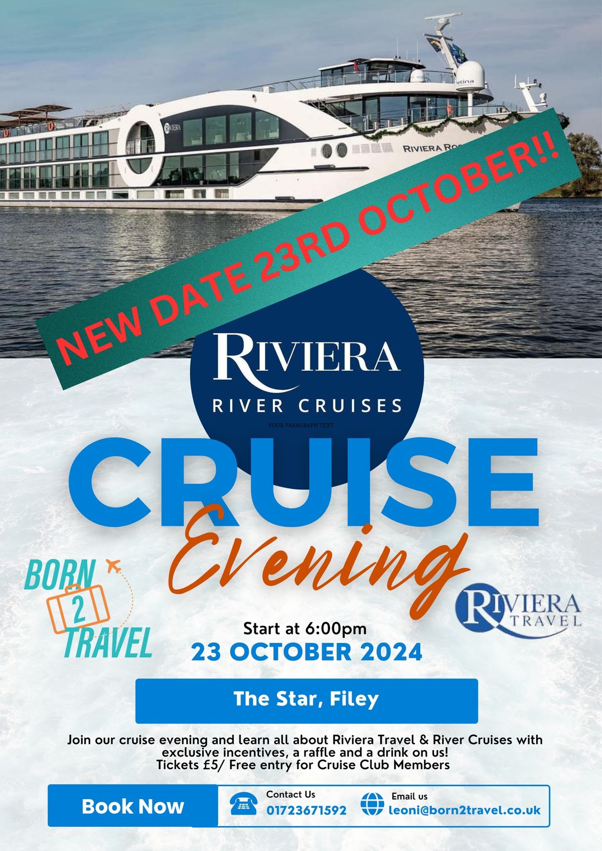 Born 2 Travel Cruise Club- An Evening with Riviera Travel 