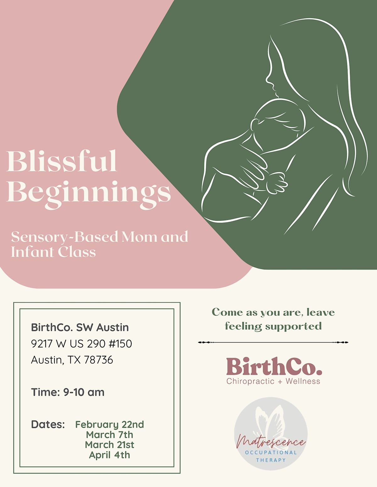 Blissful Beginnings - Mom and Infant Class