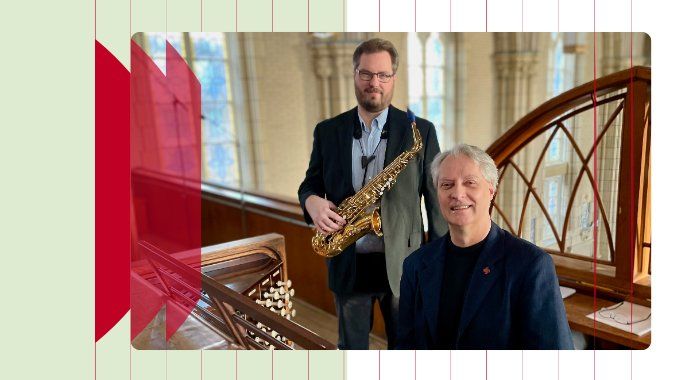 Orgue et saxophone par Francis et Nicolas Gagnon