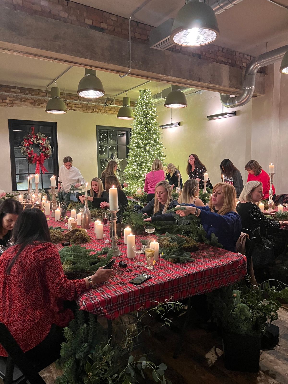 Luxury Christmas Wreath Making Workshop (with In Bloom & Co in Warwick) 