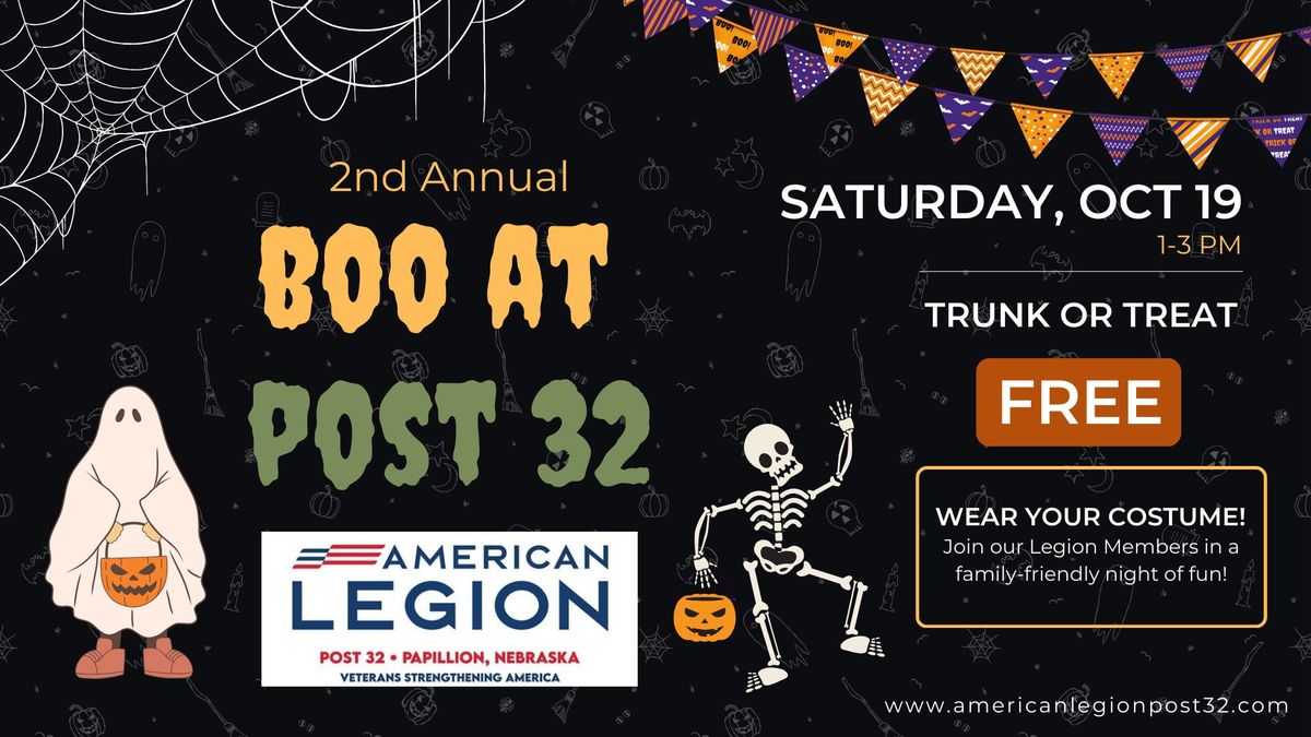 2nd Annual Trunk or Treat at Post 32! 