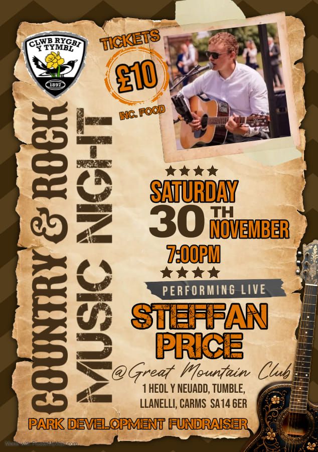 Steffan Price Live - Country & Rock Music Night